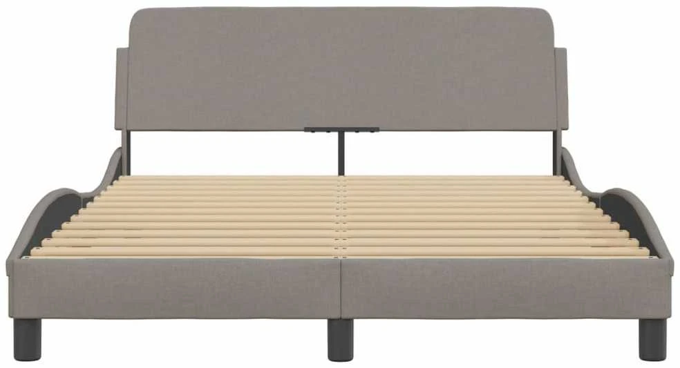 Lovos rėmas be čiužinio, taupe spalvos, 140x200cm, audinys