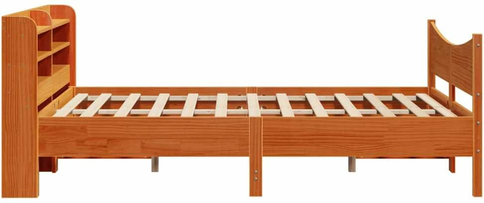 Lovos rėmas su galvūgaliu, vaško rudas, 120x200cm, pušis