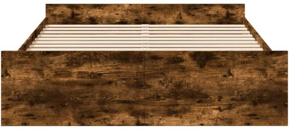 Lovos rėmas su stalčiais, dūminio ąžuolo, 140x200cm, mediena