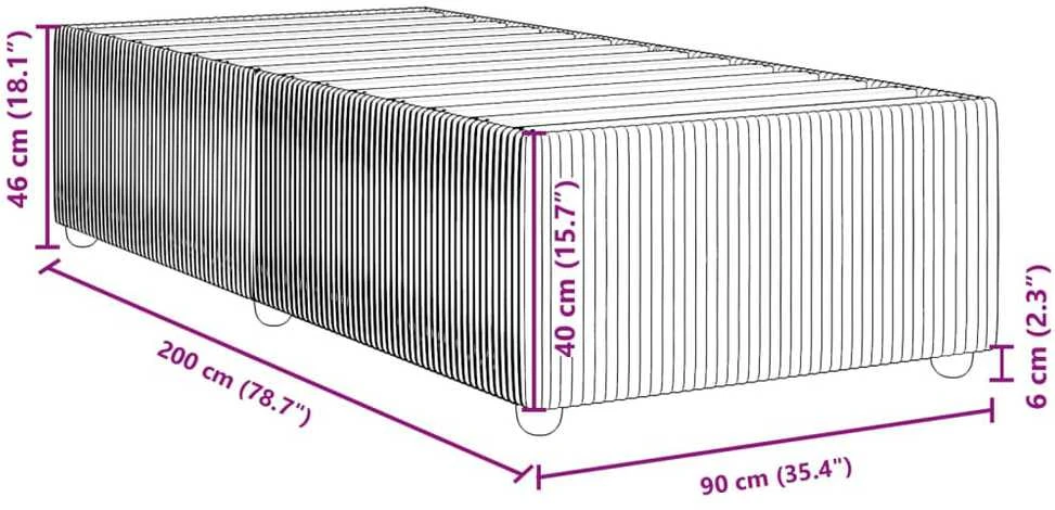 Lovos rėmas be čiužinio tamsiai žalias 90x200 cm aksomas