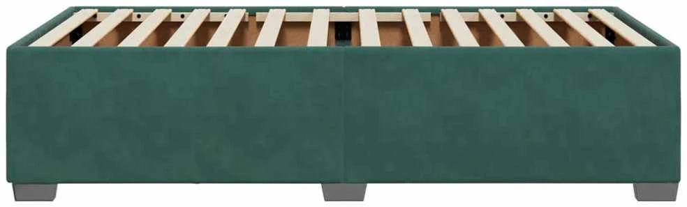 Lovos rėmas be čiužinio tamsiai žalias 100x200 cm aksomas