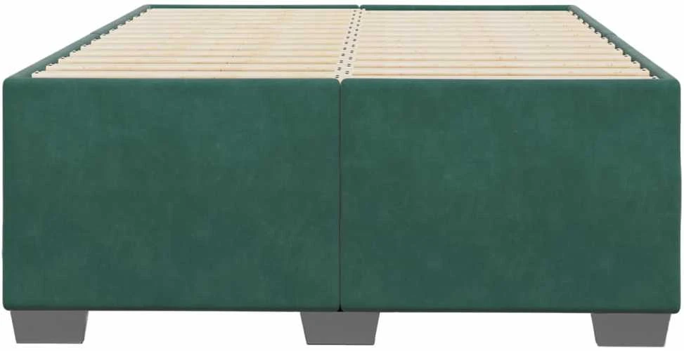 Lovos rėmas be čiužinio tamsiai žalias 120x200 cm aksomas