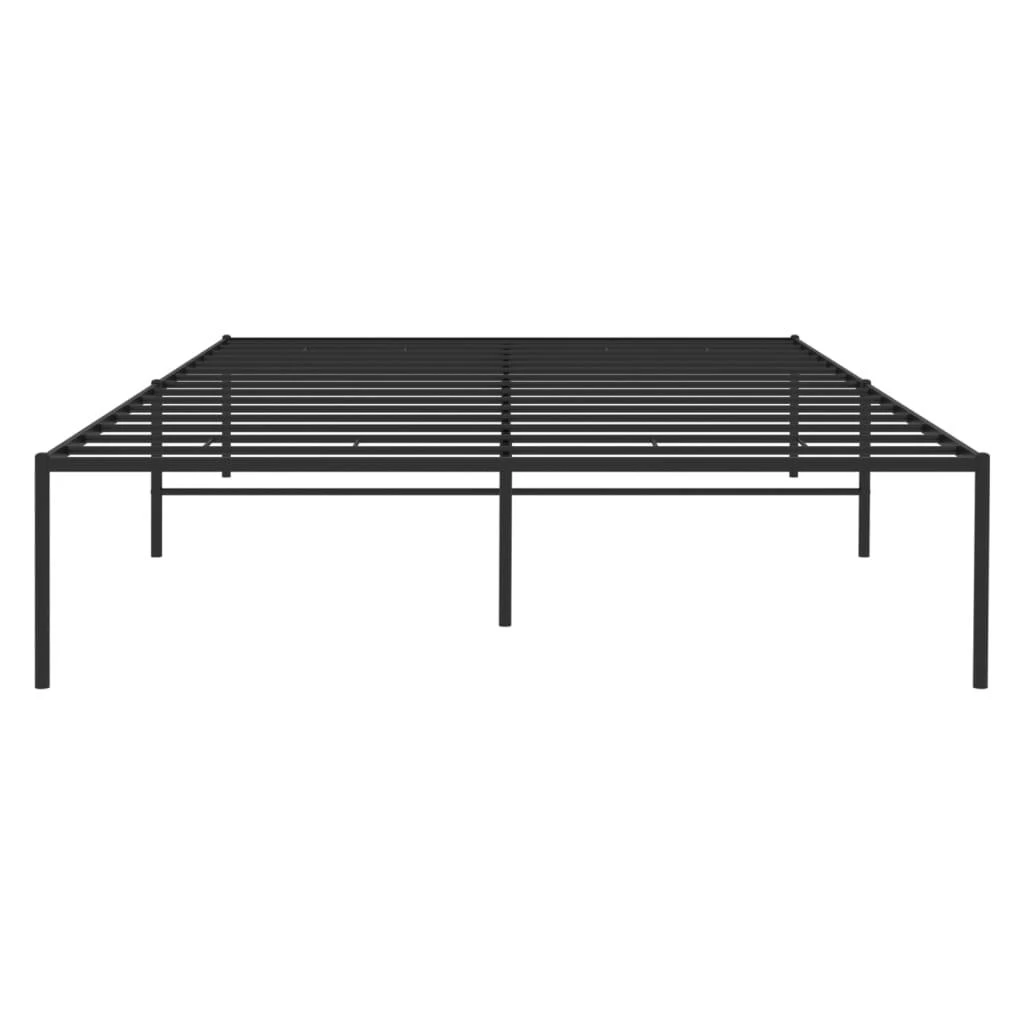 Metalinis lovos rėmas, juodos spalvos, 120x190cm
