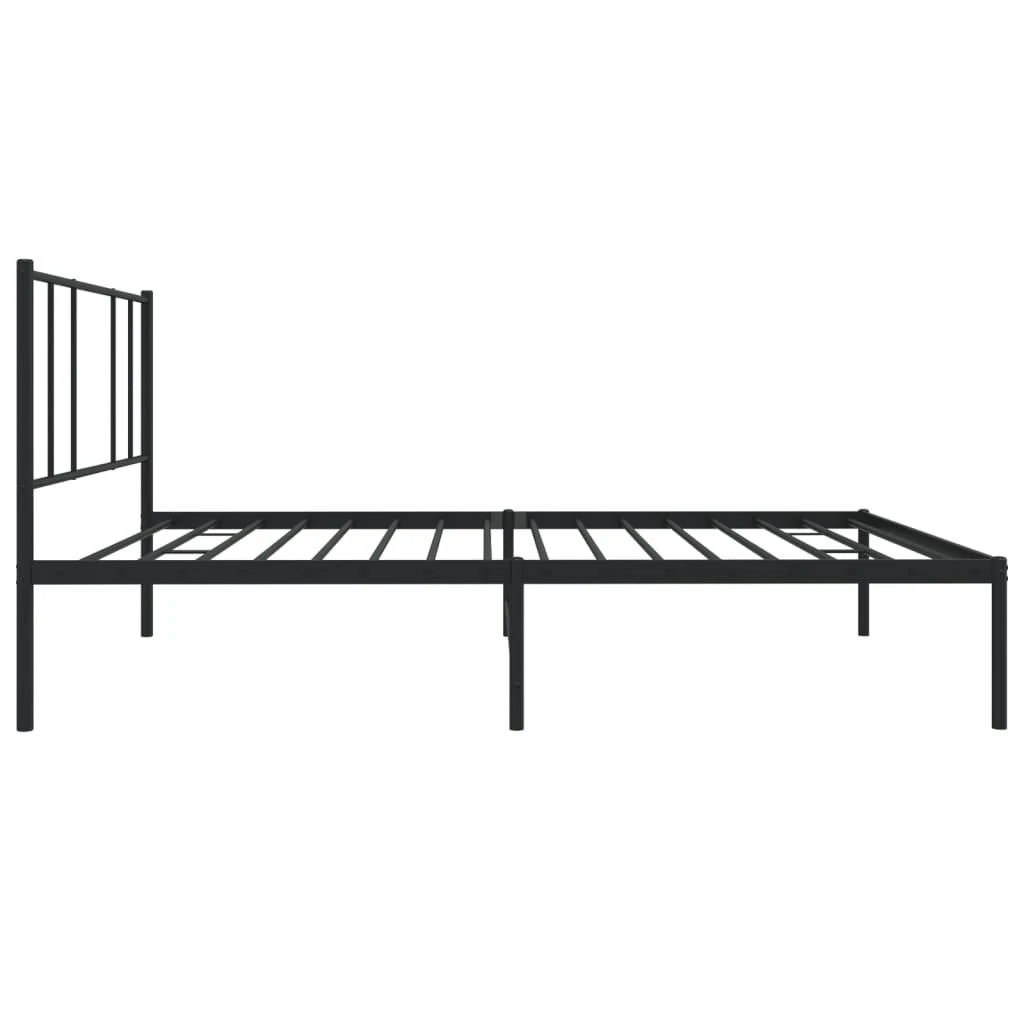 Lova Metalinis lovos rėmas su galvūgaliu, juodos spalvos, 107x203cm