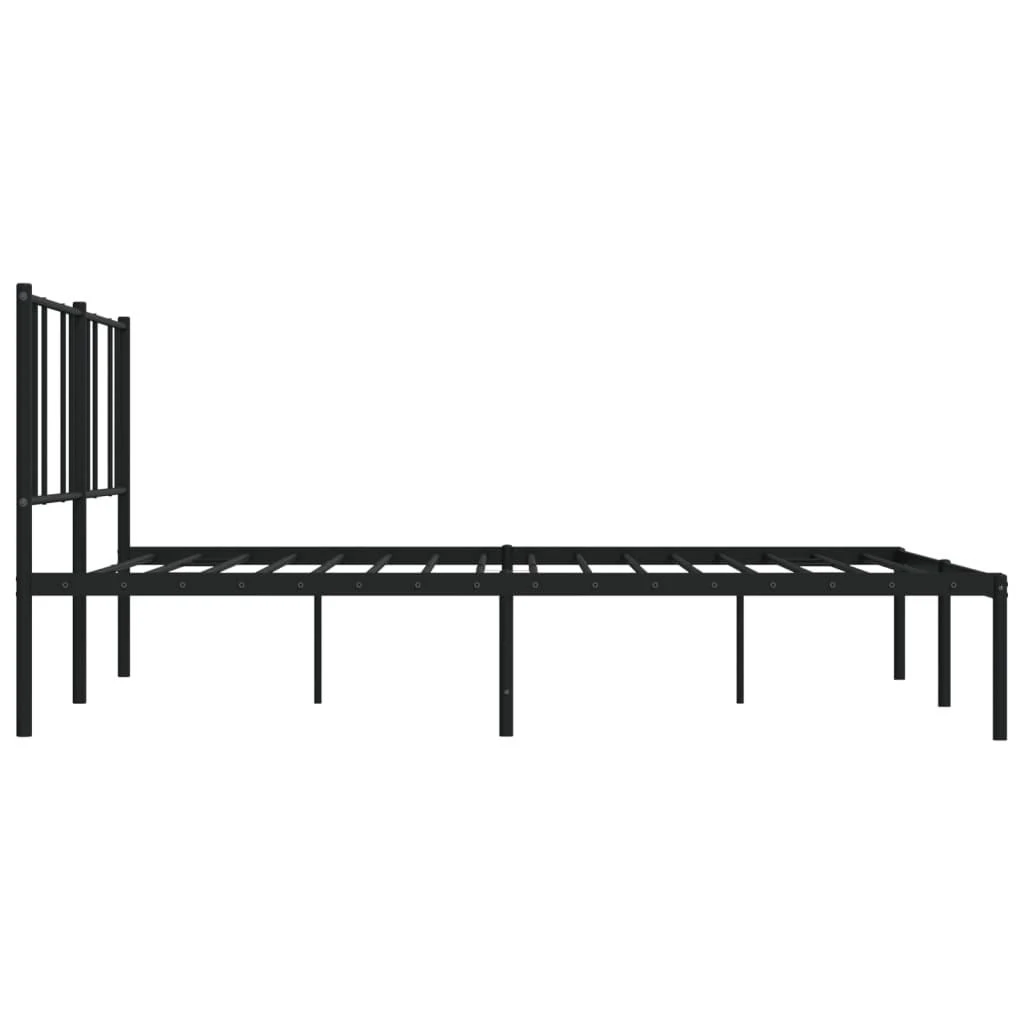 Lova Metalinis lovos rėmas su galvūgaliu, juodos spalvos, 183x213cm