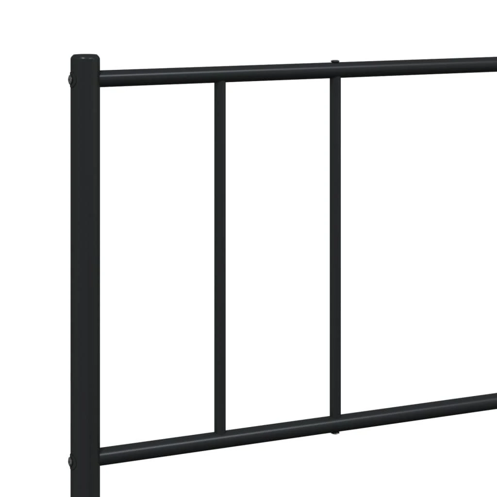 Lova Metalinis lovos rėmas su galvūgaliu, juodos spalvos, 183x213cm