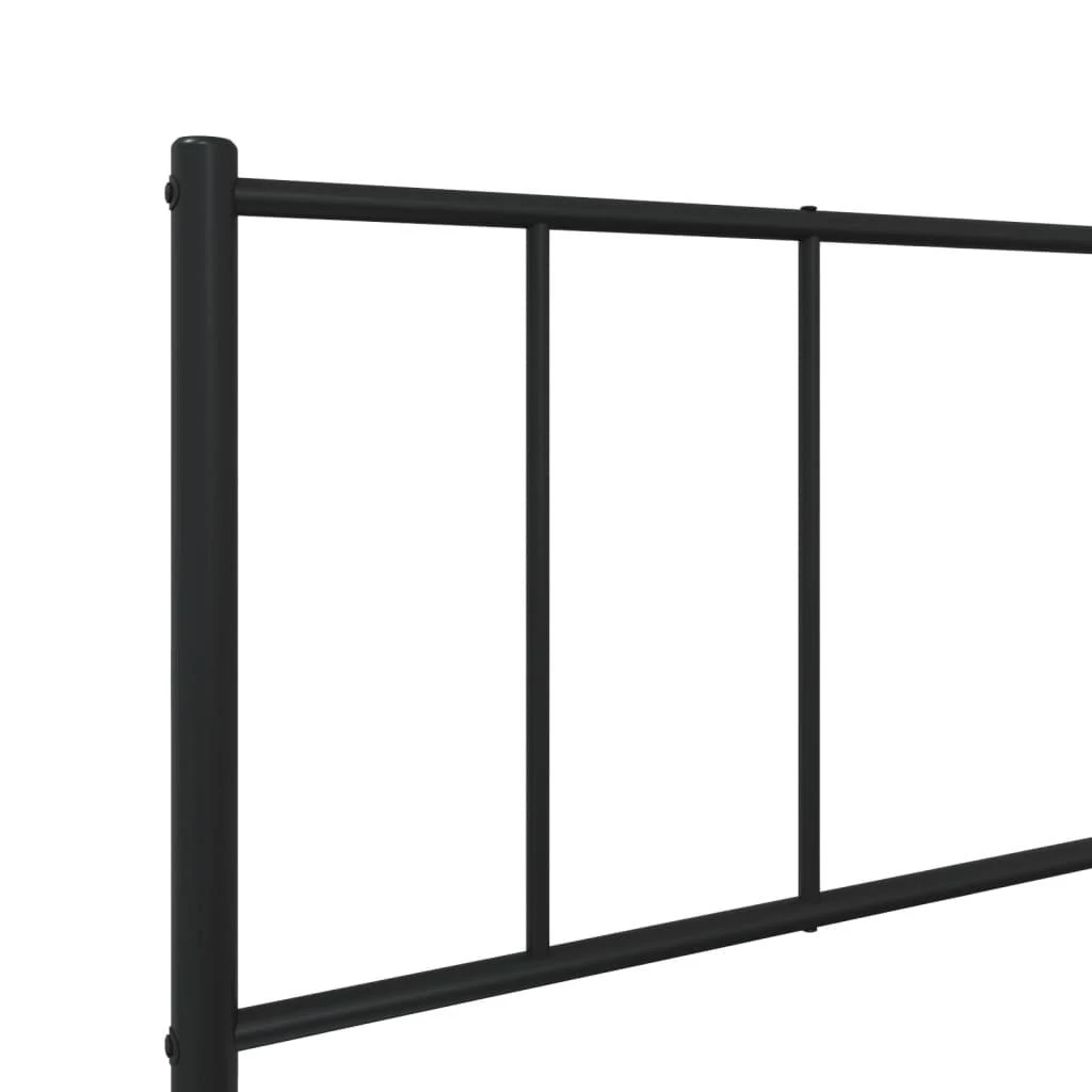 Lova Metalinis lovos rėmas su galvūgaliu, juodos spalvos, 107x203cm