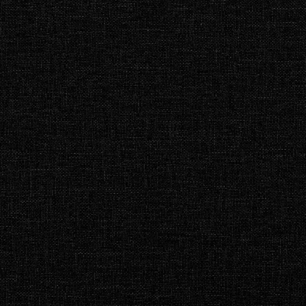 Osmanų lovos rėmas su čiužiniais, juodas, 200x200cm, audinys