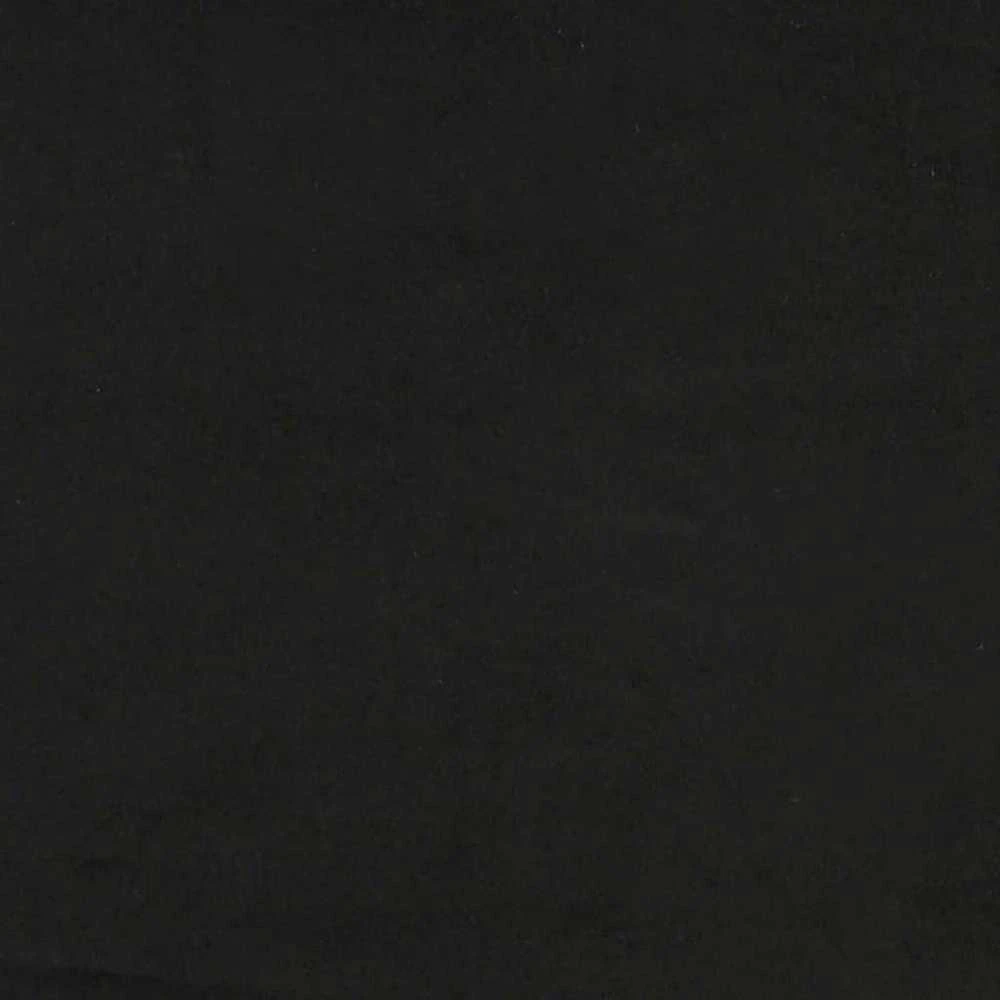 Osmanų lovos rėmas su čiužiniais, juodas, 200x200cm, aksomas