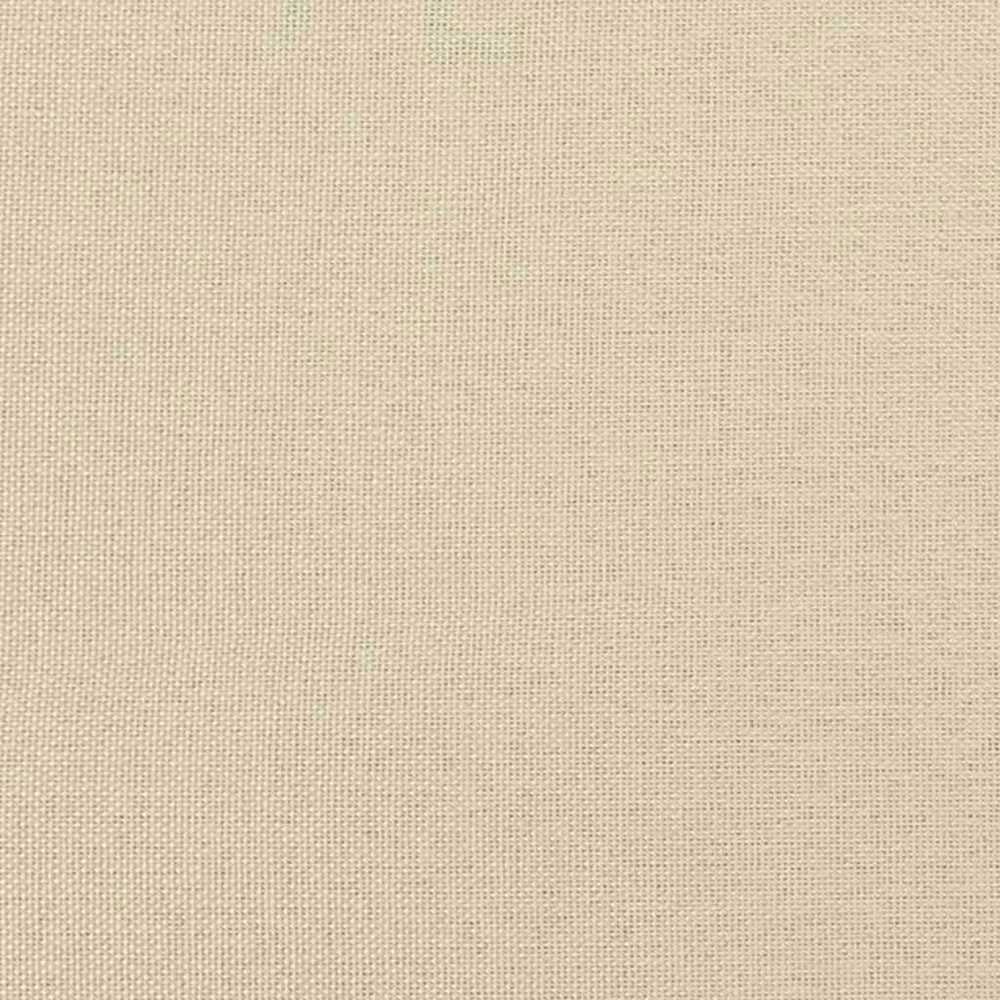 Osmanų lovos rėmas su čiužiniais, kreminis, 180x200cm, audinys