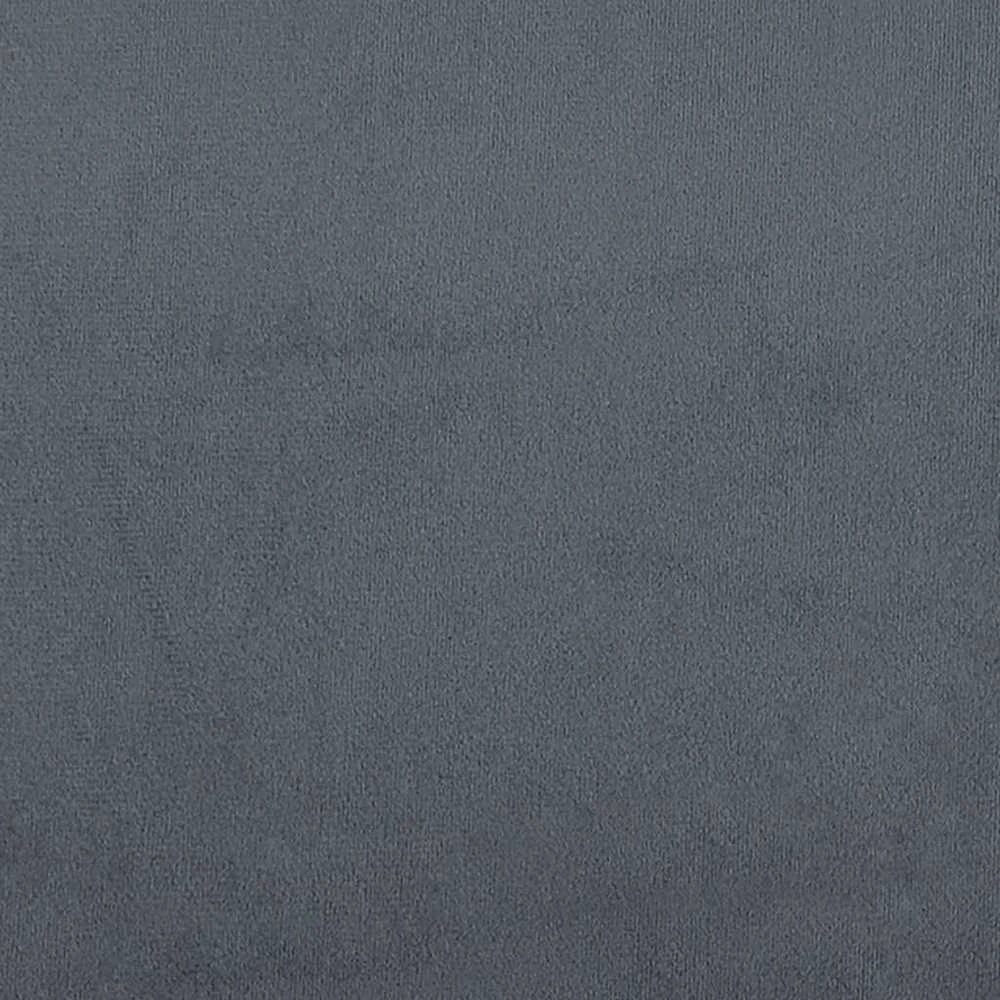 Osmanų lovos rėmas su čiužiniais, pilkas, 160x200cm, aksomas