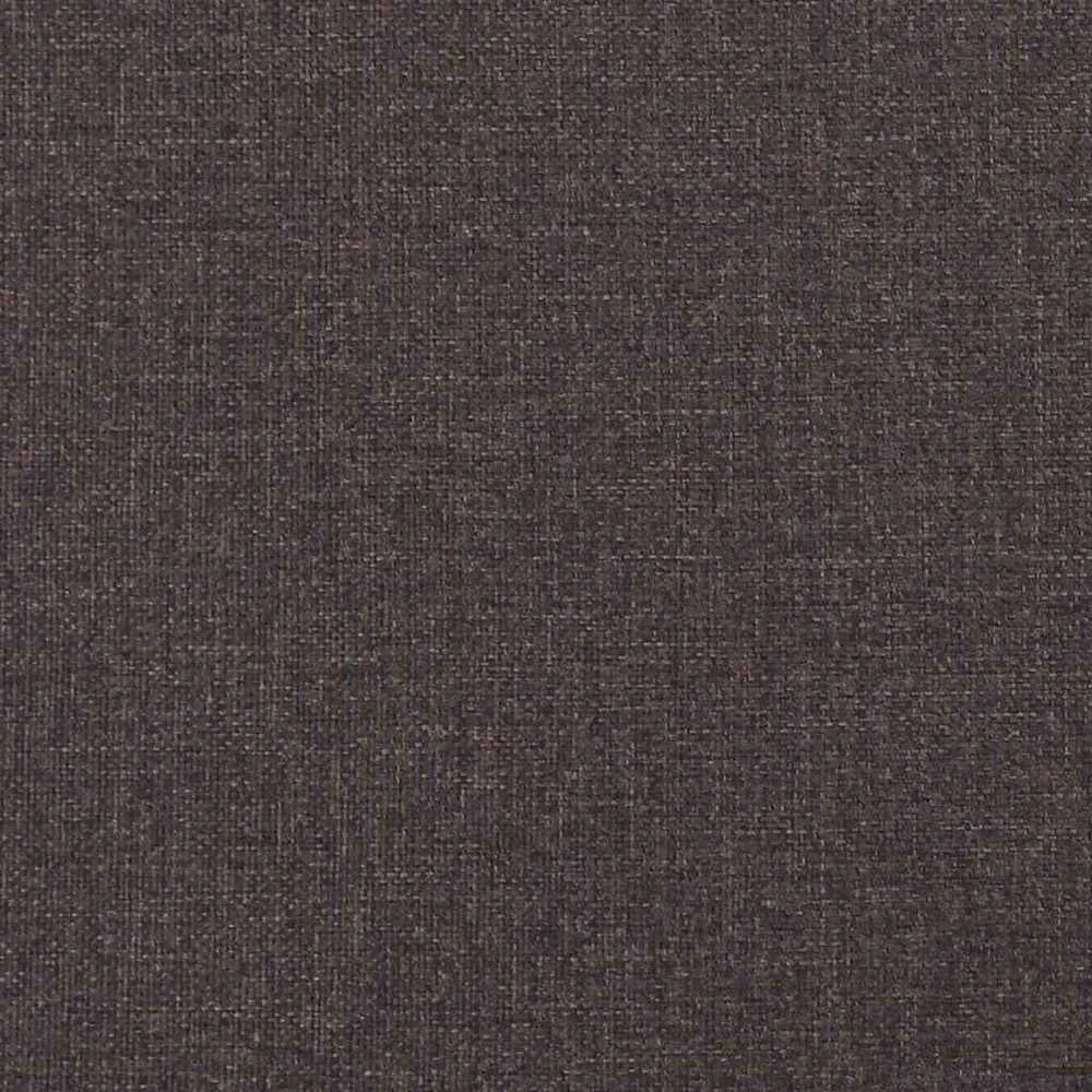 Osmanų lovos rėmas su čiužiniais, rudas, 160x200cm, audinys
