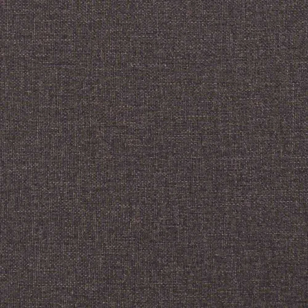 Osmanų lovos rėmas su čiužiniais, rudas, 200x200cm, audinys
