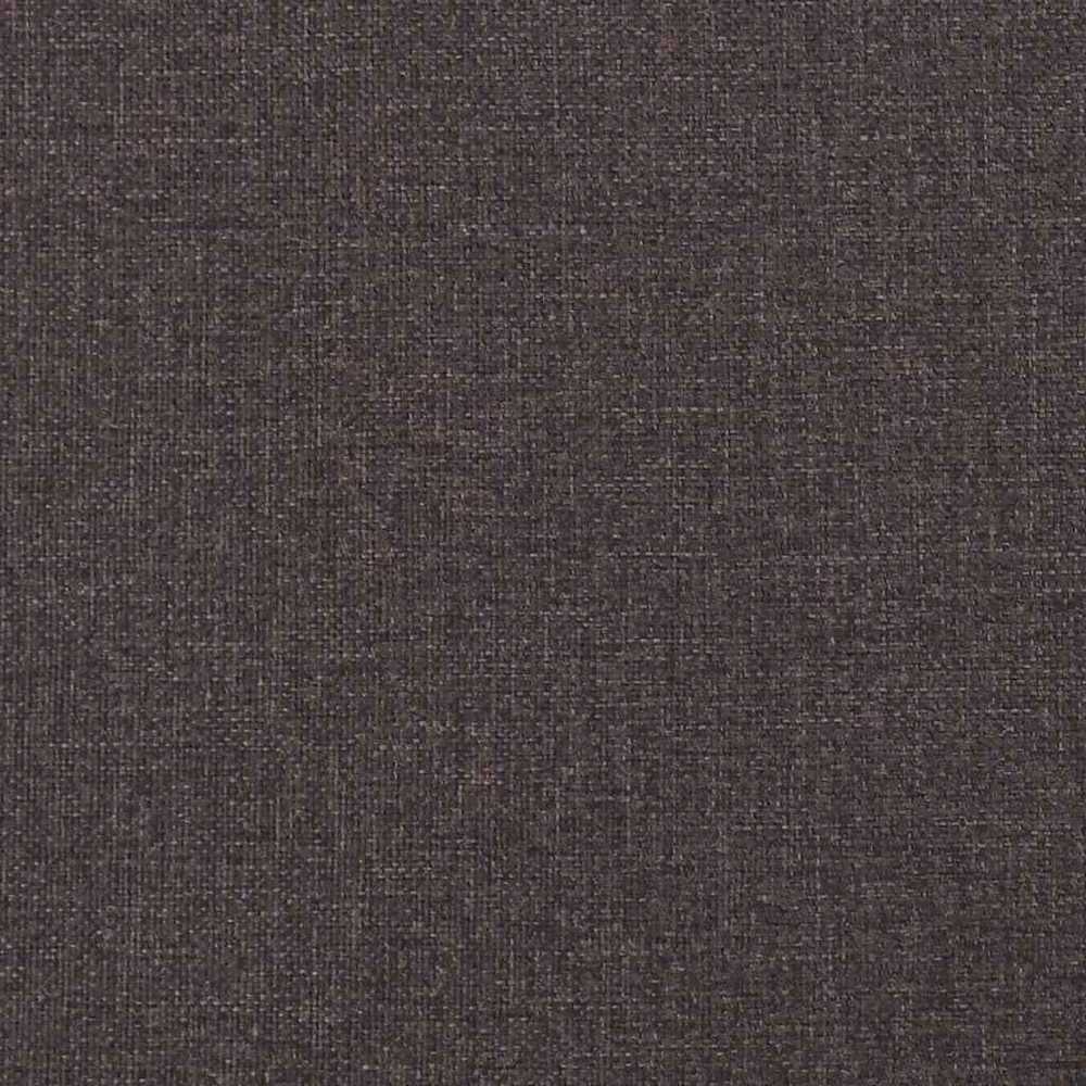 Osmanų lovos rėmas su čiužiniais, rudas, 200x200cm, audinys