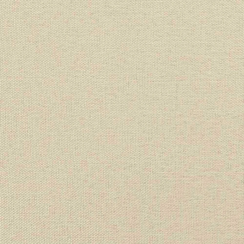 Osmanų lovos rėmas su čiužiniu, kreminis, 160x200 cm, audinys