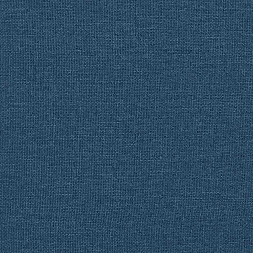 Osmanų lovos rėmas su čiužiniu, mėlynas, 160x200 cm, audinys
