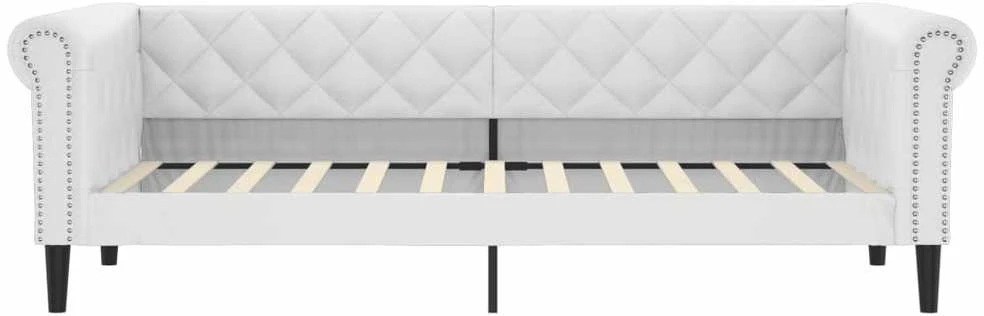 Sofa, baltos spalvos, 80x200cm, dirbtinė oda