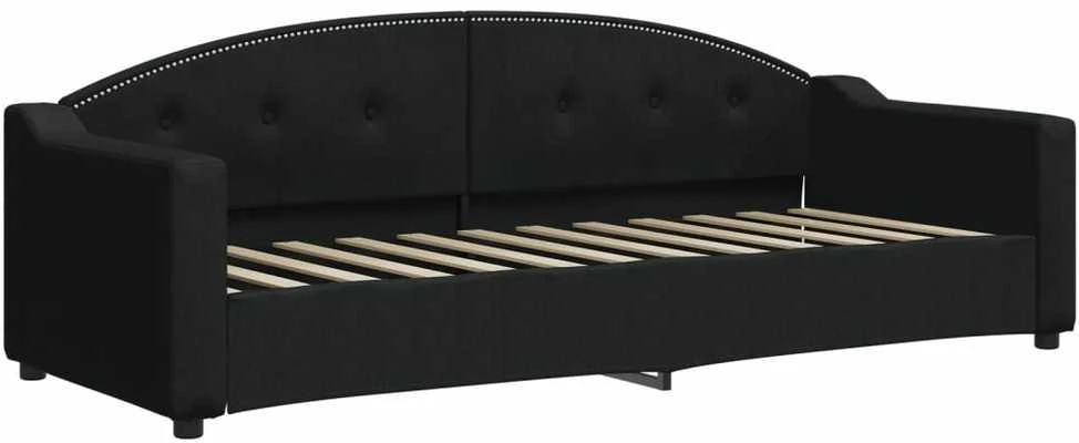 Sofa, juodos spalvos, 80x200cm, audinys