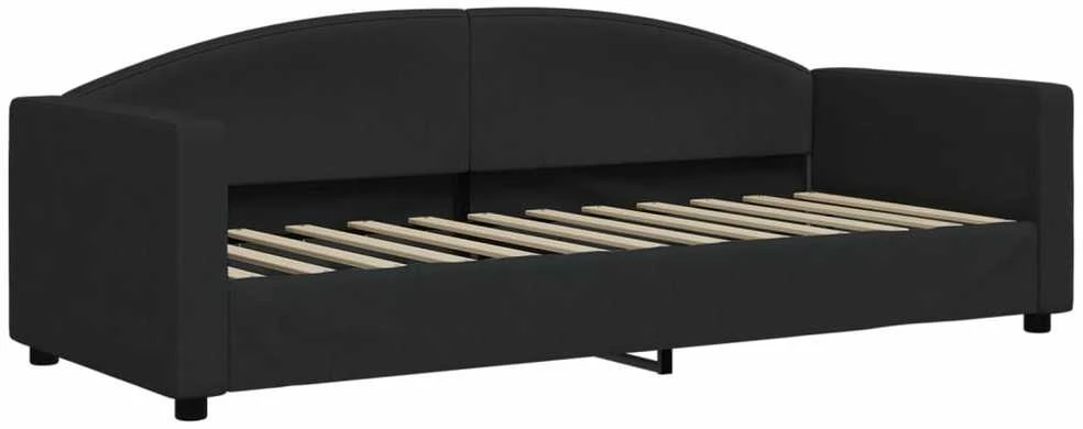 Sofa, juodos spalvos, 80x200cm, audinys