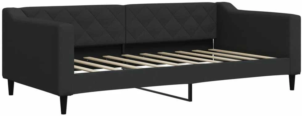 Sofa, juodos spalvos, 90x190cm, audinys