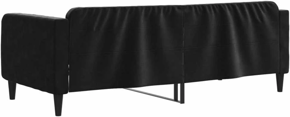 Sofa, juodos spalvos, 90x200cm, aksomas