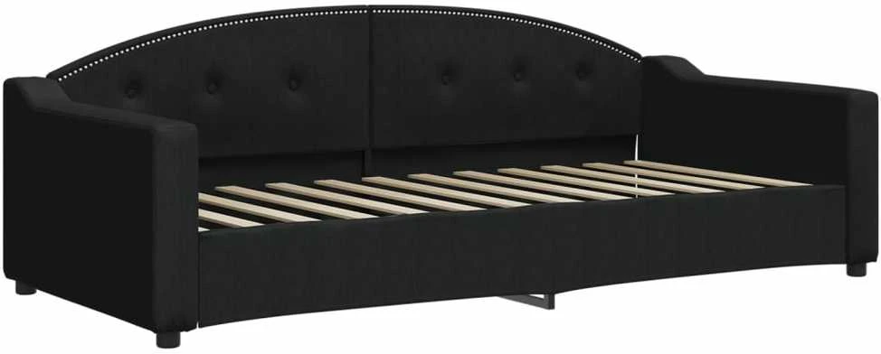 Sofa, juodos spalvos, 90x200cm, audinys