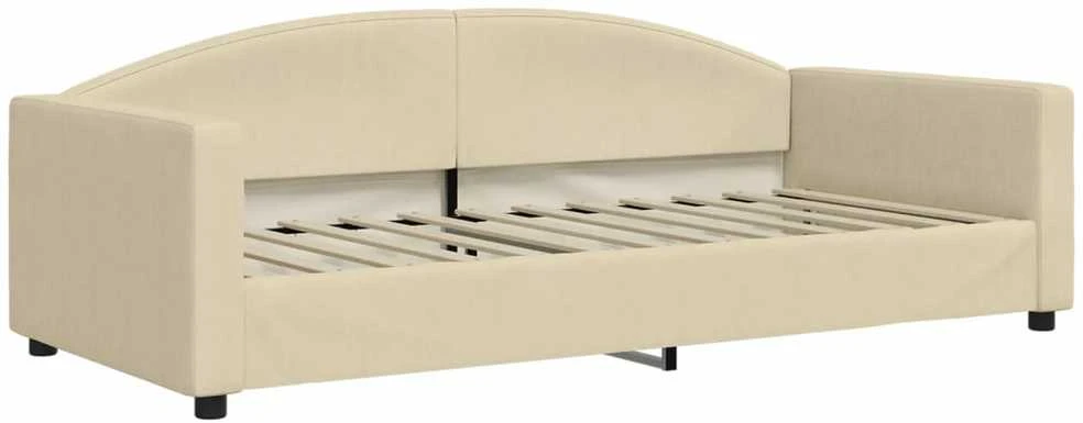 Sofa, kreminės spalvos, 90x200cm, audinys