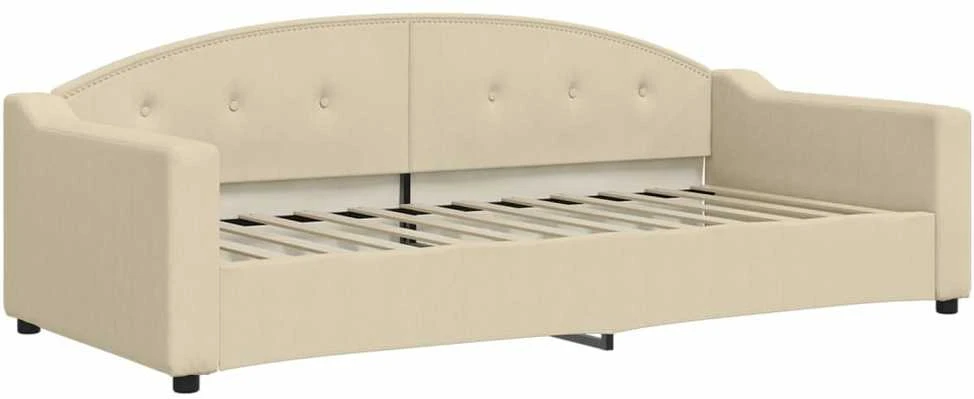 Sofa, kreminės spalvos, 90x200cm, audinys