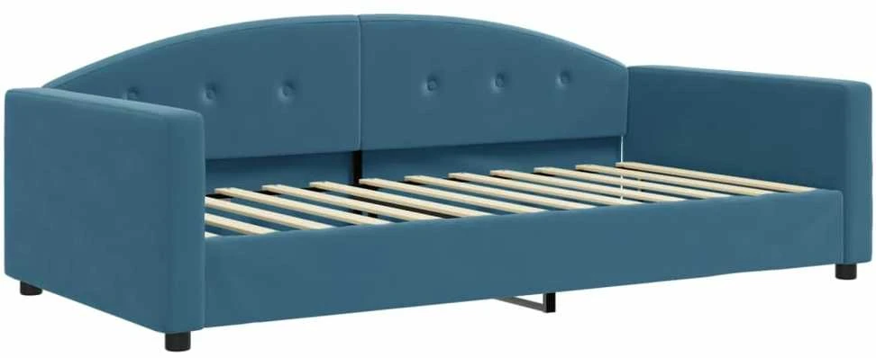 Sofa, mėlynos spalvos, 100x200cm, aksomas