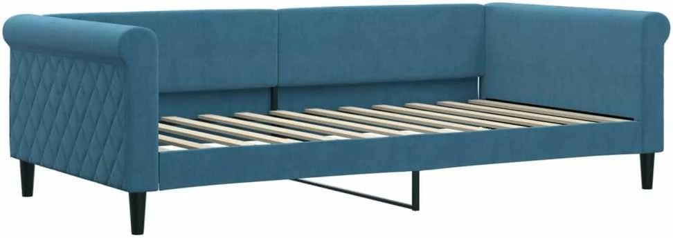 Sofa, mėlynos spalvos, 100x200cm, aksomas