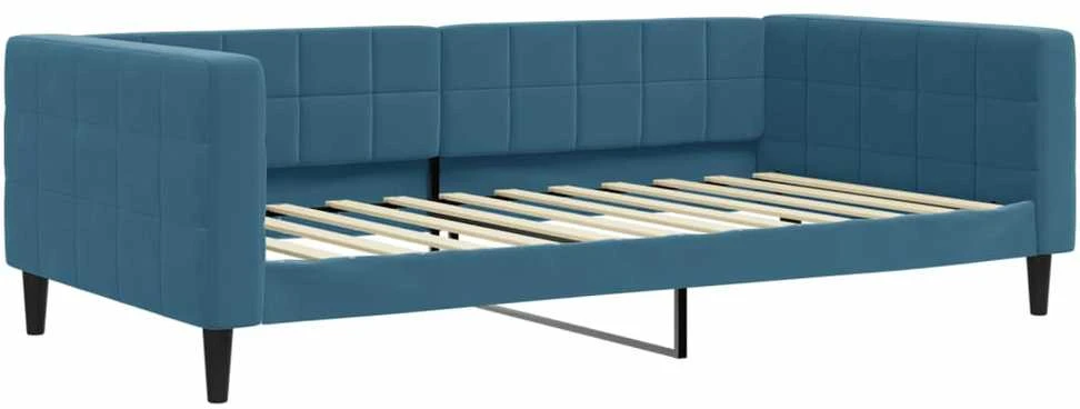 Sofa, mėlynos spalvos, 100x200cm, aksomas