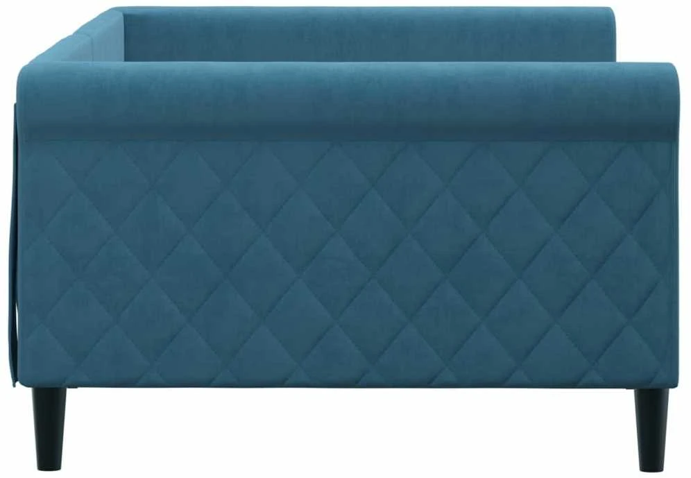 Sofa, mėlynos spalvos, 100x200cm, aksomas
