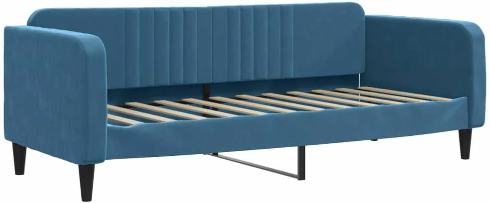 Sofa, mėlynos spalvos, 80x200cm, aksomas