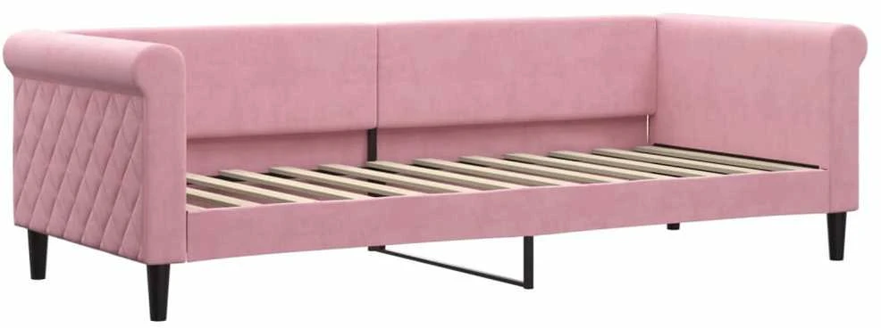 Sofa, rožinės spalvos, 80x200cm, aksomas