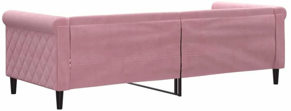 Sofa, rožinės spalvos, 80x200cm, aksomas