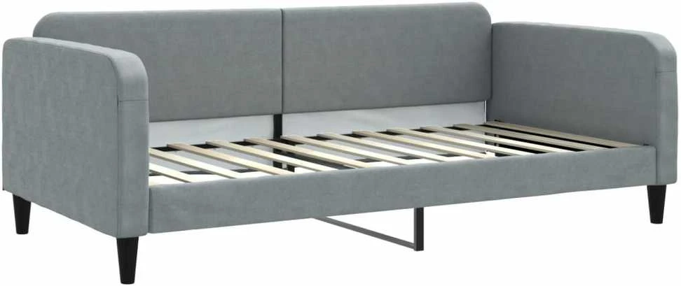 Sofa, šviesiai pilkos spalvos, 100x200cm, audinys