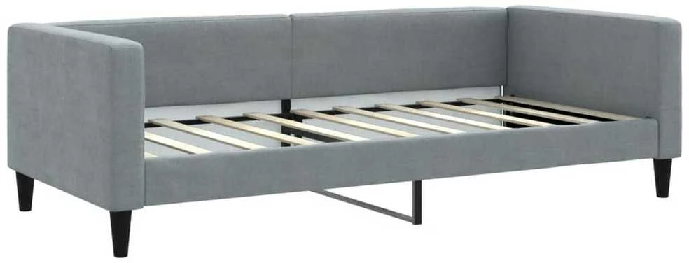 Sofa, šviesiai pilkos spalvos, 90x190cm, audinys