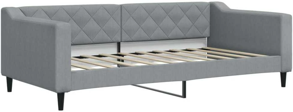 Sofa, šviesiai pilkos spalvos, 90x190cm, audinys