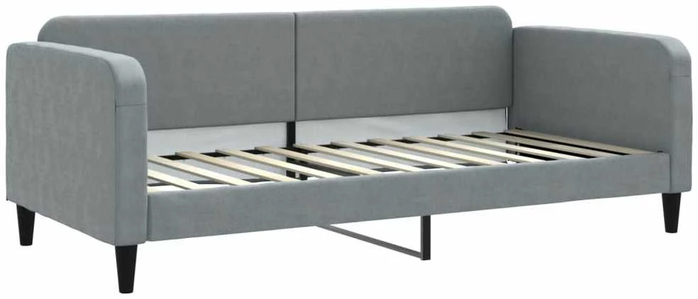 Sofa, šviesiai pilkos spalvos, 90x200cm, audinys