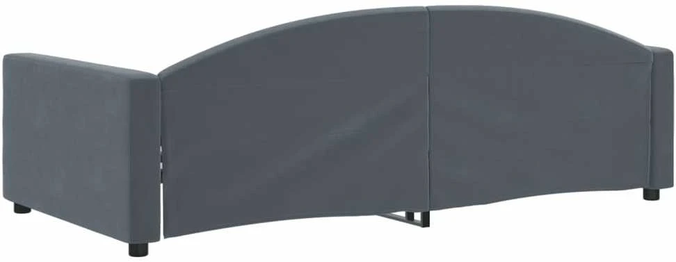 Sofa, tamsiai pilkos spalvos, 100x200cm, aksomas