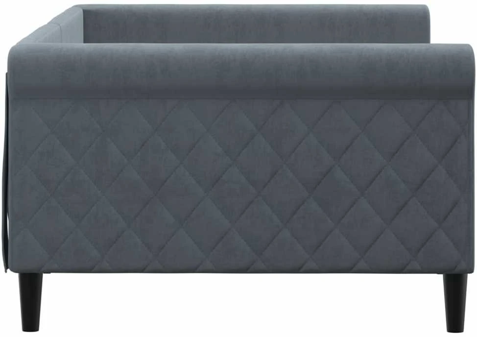 Sofa, tamsiai pilkos spalvos, 100x200cm, aksomas