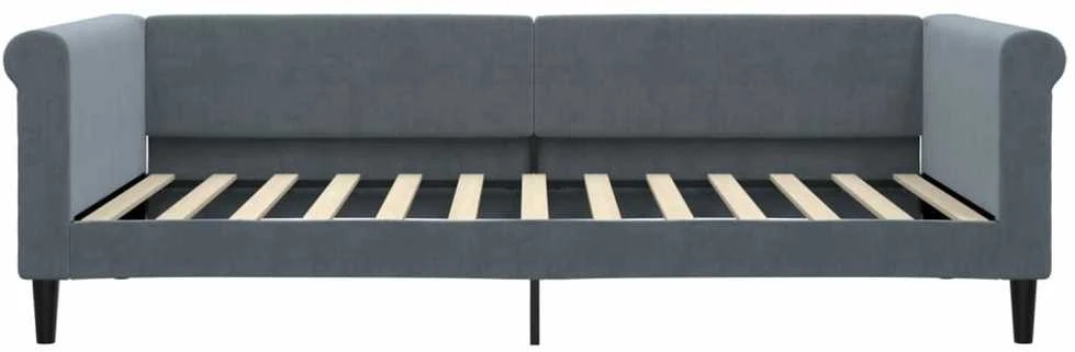 Sofa, tamsiai pilkos spalvos, 100x200cm, aksomas