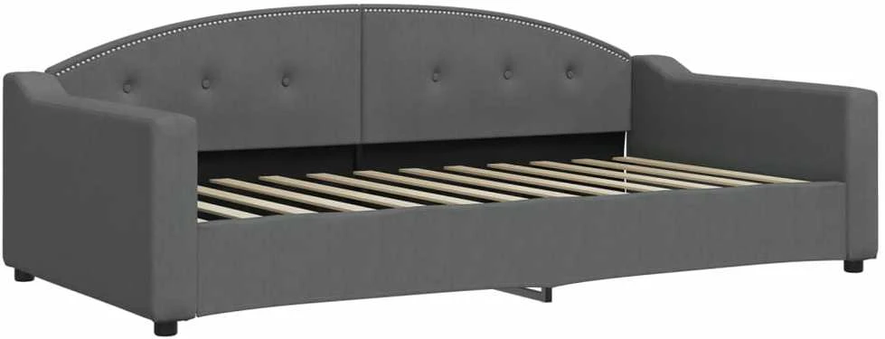 Sofa, tamsiai pilkos spalvos, 100x200cm, audinys