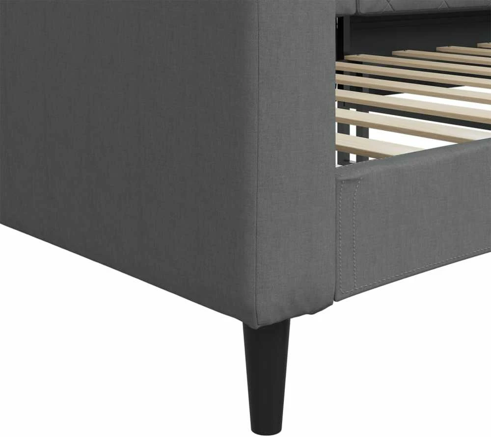 Sofa, tamsiai pilkos spalvos, 100x200cm, audinys