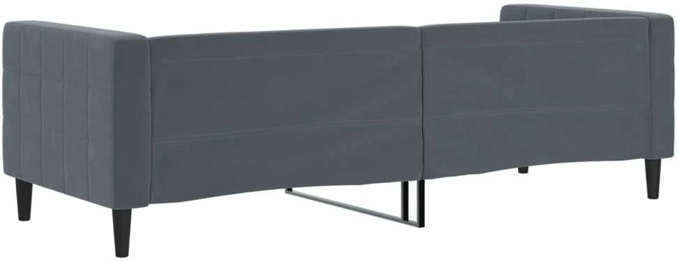 Sofa, tamsiai pilkos spalvos, 80x200cm, aksomas