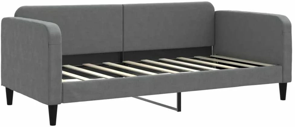 Sofa, tamsiai pilkos spalvos, 90x190cm, audinys