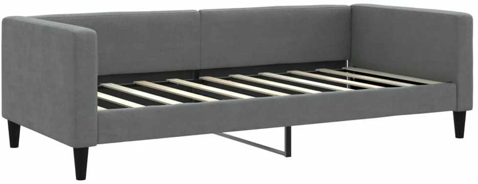 Sofa, tamsiai pilkos spalvos, 90x190cm, audinys