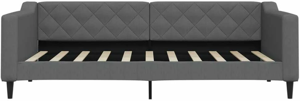Sofa, tamsiai pilkos spalvos, 90x190cm, audinys