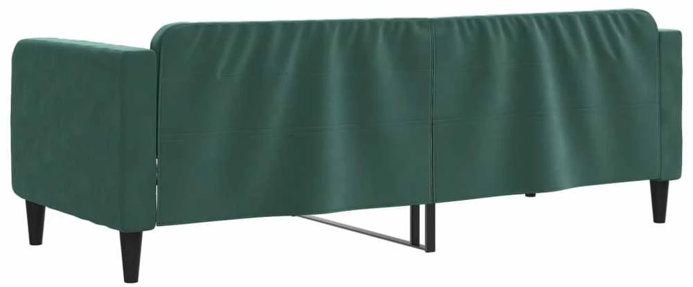 Sofa, tamsiai žalios spalvos, 80x200cm, aksomas
