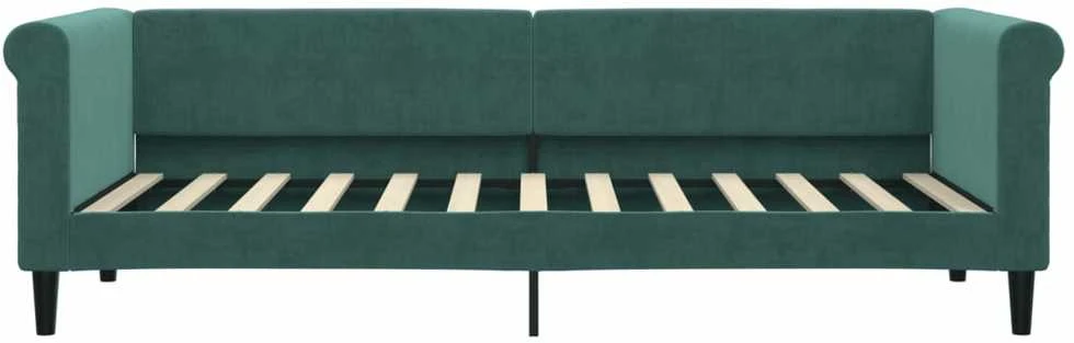Sofa, tamsiai žalios spalvos, 80x200cm, aksomas